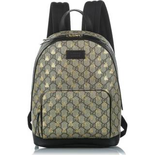 👉 Backpack bruin onesize vrouwen Pre-owned GG Supreme Gucci Vintage , Dames