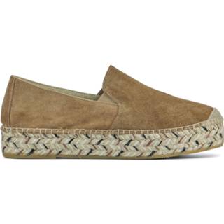 👉 Instappers leer suede leder vrouwen beige Viguera Dames Leren Instapschoenen 8720699019689