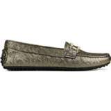 👉 Moccasins stof leder vrouwen goud Stefano Lauran Dames Mocassins 8720699050224