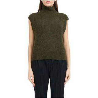 👉 Sleeveless groen vrouwen Ribbed Sweater The Garment , Dames