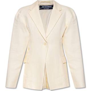 👉 Blazer beige vrouwen Tailored single-breasted Jacquemus , Dames