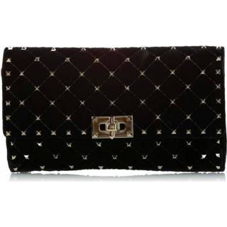 👉 Portemonnee zwart onesize vrouwen Pre owned Rockstud Spike Velvet Wallet on Chain Valentino Vintage , Dames