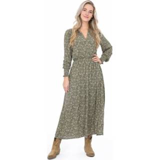 👉 Lange jurk groen XL vrouwen met print Zusss , Dames