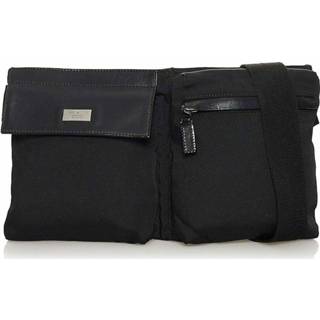 👉 Riem zwart onesize vrouwen Pre -ownedNylon Belt Bag Gucci Vintage , Dames