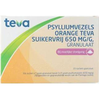👉 Oranje Teva Psylliumvezels orange granulaat SKV 20st 8711218006846