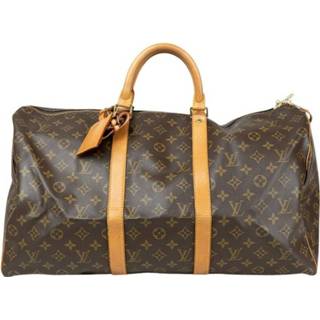 👉 Weekendtas bruin onesize vrouwen Pre -owned Keepall Monogram 50 Weekend Bag Louis Vuitton Vintage , Dames