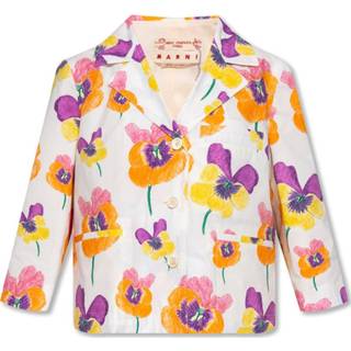 👉 Blazer wit vrouwen with floral motif Marni , Dames