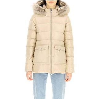 👉 Downjacket beige vrouwen Authentic down jacket with fur Pyrenex , Dames