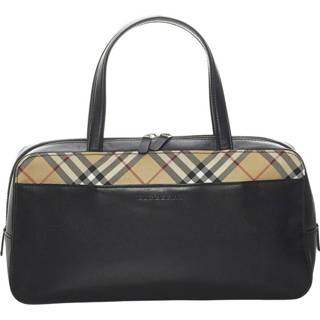 👉 Handtas zwart onesize vrouwen Pre-owned Nova Check Handbag Burberry Vintage , Dames