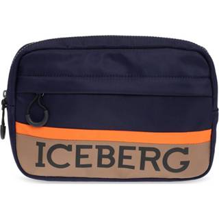 👉 Riem blauw onesize mannen Belt bag with logo Iceberg , Heren 8057141156846