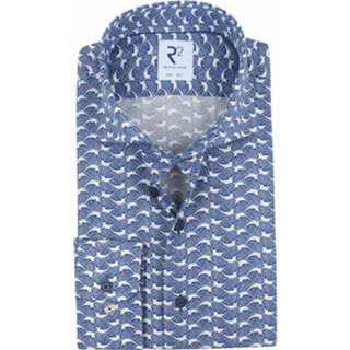 👉 Overhemd blauw mannen Extra Long Sleeve R2 , Heren