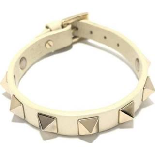 👉 Armband beige onesize vrouwen Pre-owned Bracelet Rockstud Valentino Garavani Vintage , Dames