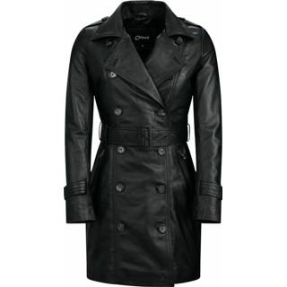 👉 Trenchcoat zwart vrouwen Zoya Chinco , Dames