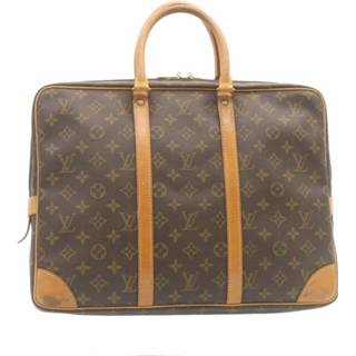 👉 Business tas bruin onesize vrouwen Pre-owned Porte Document Bag Louis Vuitton Vintage , Dames