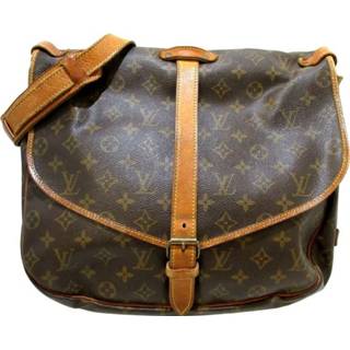 👉 Bruin onesize vrouwen Pre-owned Saumur 35 Louis Vuitton Vintage , Dames