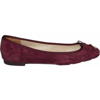 👉 Suede ballerina paars vrouwen Flats Tory Burch Pre-owned , Dames