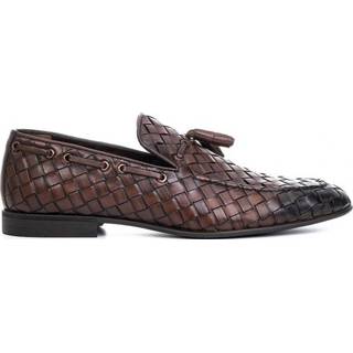 👉 Moccasins bruin leather mannen Knitted Philippe Lang , Heren