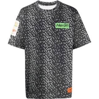 👉 Print T-shirt zwart l mannen Oversize Dot Heron Preston , Heren