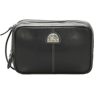 👉 Etui zwart leer onesize vrouwen Tweedehands Kalf Burberry Vintage , Dames