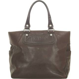 👉 Draagtas bruin leer onesize vrouwen Boogie Kalf Celine Vintage , Dames