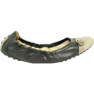 👉 Ballerina's zwart leather vrouwen Ballerinas Tod's Pre-owned , Dames