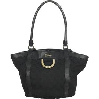 👉 Draagtas zwart canvas onesize vrouwen Tweedehands Abbey van met D-ring Gucci Vintage , Dames