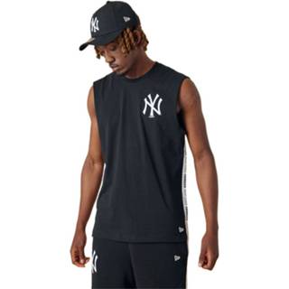 👉 Tanktop zwart mannen l New Era - MLB York Yankees Chest Logo Taping