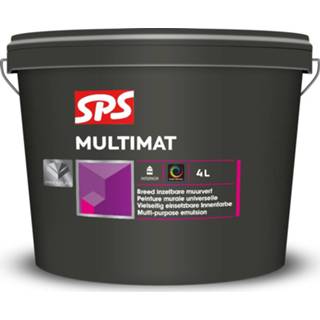 👉 Muurverf active SPS 10408196 Multimat - RAL 9010 4L