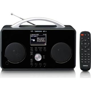 👉 Draagbare radio zwart Internet / Dab+ Fm Met Bluetooth Lenco Pir-645bk Zwart-zilver 8711902045625