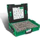 👉 Schroevenset RVS active SPAX 5000009165019 in montagekoffer - 17 afmetingen verzonken kop A2 (1065st)