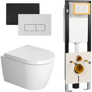 👉 Wit Duravit Me By Starck Compact Rimless / WBRN set