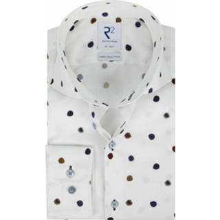 👉 Overhemd wit mannen Stippen R2 , Heren