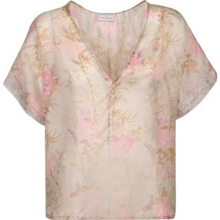 👉 Blous roze s vrouwen Floral-print silk blouse Pierre-Louis Mascia , Dames