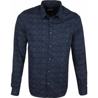 👉 Overhemd blauw m mannen Gemêleerd Petrol , Heren 8720056451046