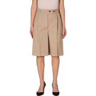 👉 Bermuda beige vrouwen Pantaloni Shorts E Semicouture , Dames