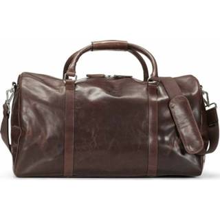 👉 Weekendtas bruin onesize mannen Weekend Bag Hunter Howard London , Heren 7350119953920