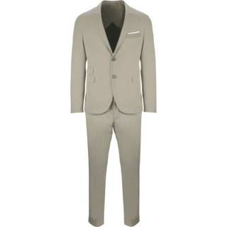 👉 Barret linnen grijs mannen Slim Linen Suit Neil Barrett , Heren