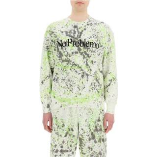 👉 Sweatshirt groen XL mannen No problemo spray-dye Aries , Heren