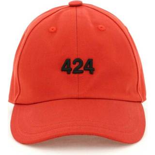 👉 Baseball cap rood onesize mannen Logo 424 , Heren