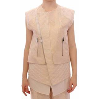 👉 Sleeveless beige vrouwen Brocade jacket Zeyneptosum , Dames