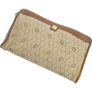 👉 Clutch beige onesize vrouwen Tweedehands Zip Dior Vintage , Dames