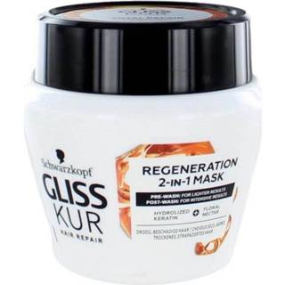 👉 Haarmasker active Gliss Kur Total Repair 2in1 Regeneration, 300 ml 5410091755867