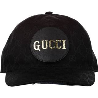 👉 Baseball cap zwart canvas onesize vrouwen Pre-owned GG Gucci Vintage , Dames