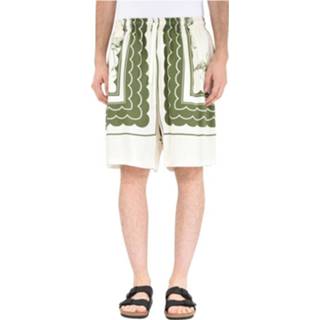 👉 Bermuda groen XL mannen whit scarf print IH NOM UH NIT , Heren