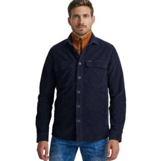👉 Shirt lange mouw blauw s mannen Long sleeve ribcord fabric PME Legend , Heren 8719419897621