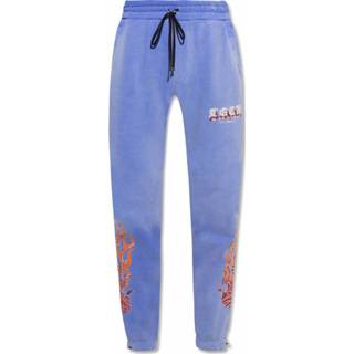 👉 Sweatpant blauw m mannen Sweatpants with patch Amiri , Heren