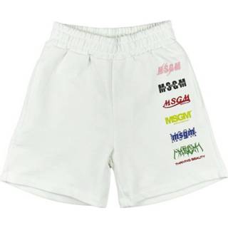 👉 Bermuda wit mannen in felpa Msgm , Heren