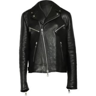 👉 Biker jacket zwart leather XL mannen Star Patch in Neil Barrett Pre-owned , Heren