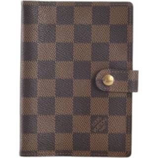 👉 Agenda bruin canvas onesize vrouwen Pre-owned Damier Ebene PM Cover Louis Vuitton Vintage , Dames