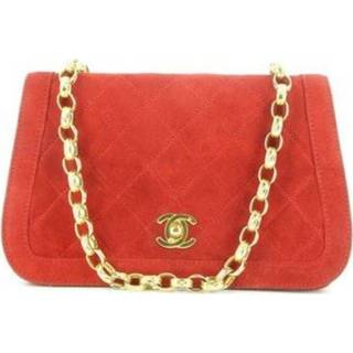 👉 Trapeze rood onesize vrouwen Pre-owned Classic flap 1990's Chanel Vintage , Dames